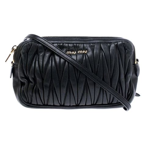 miu miu double zip crossbody bag|Miu Miu Navy Nappa Double Zip Crossbody .